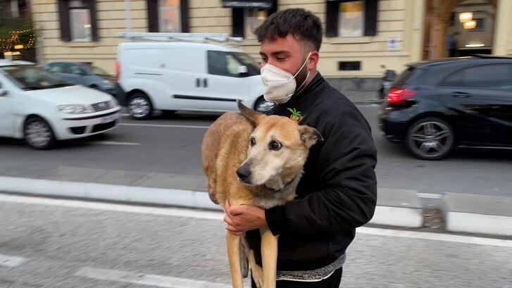 Salvatore F. porta Viola all'incontro