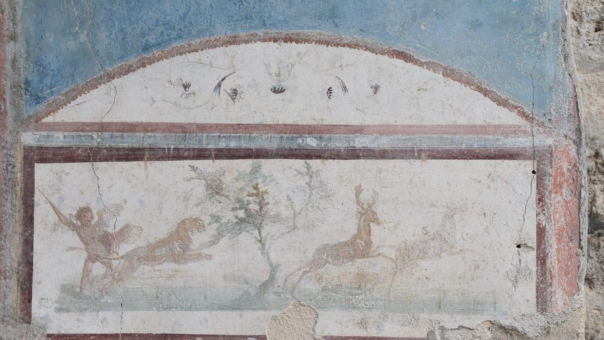 atteone pompei casa caccia antica